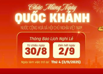 Thông báo lịch nghỉ lễ quốc khánh 02/09