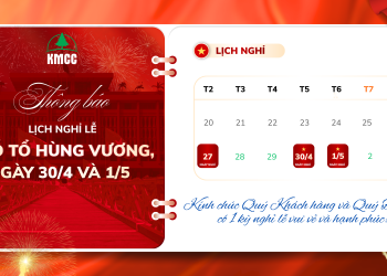 THÔNG BÁO LỊCH NGHỈ LỄ GIỖ TỔ HÙNG VƯƠNG, LỄ CHIẾN THẮNG 30/4 VÀ QUỐC TẾ LAO ĐỘNG 1/5 NĂM 2026