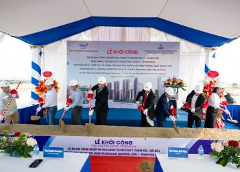 LỄ KHỞI CÔNG DỰ ÁN THIẾT KẾ & THI CÔNG TÒA NHÀ VĂN PHÒNG VÀ TRẠM PHÒNG CHÁY CHỮA CHÁY (THUỘC DỰ ÁN: KHU CÔNG NGHIỆP WHA SMART TECHNOLOGY 1 – THANH HÓA)